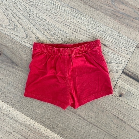 Fisher Price Unisex Red Knit Faux Pocket Toddler Shorts Size 24M - Picture 3 of 6